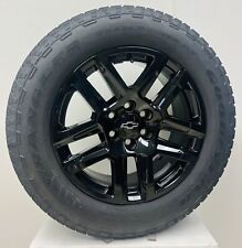 20 Chevy Silverado Black Trail Boss Oem Wheels Goodyear At Tire Tpms Lug Nuts