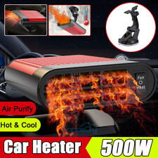 500w 12v Car Heater Defroster Demister Heating Fan Plug In Cigarette Lighter Usa