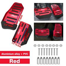 Red Non-slip Automatic Gas Brake Foot Pedal Pad Cover Car Accessory Parts Eoa