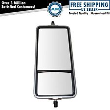 16 X 7 Stainless Steel West Coast Convex Mirror Bubble Back For Hd Semi Truck