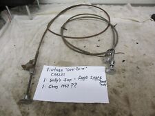 Lot Of 2 Used Willys Jeep 1957 Chevy Transmission Over Drive Cables Pushpull