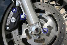Chrome Nut Covers Brembo Brake Caliper Rotor 07- 13 Harley Hot Looking Topper