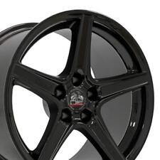 18x10 Wheel Fits Ford Mustang Saleen Style Blk Rim Rear W1x