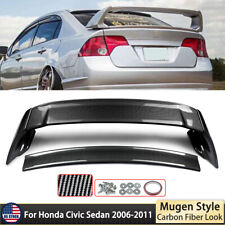 Fd2 Style For 2006-2011 Honda Civic Sedan Rear Trunk Spoiler Carbon Fiber Style