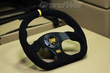 Omp 325mm 13 Suede Leather Flat D-shape Yellow Ring Racing Sport Steering Wheel