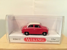 Wiking 0184 02 Glas Goggomobil Red White 187 Scaleexc. Condition In Box