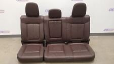 12 Ford F150 Platinum Rear Seat Assembly Brown Black Leather Heated Crew Cab
