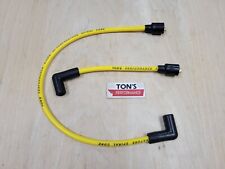 Tons Harley Big Twin 84-98 Fxd Dyna Softail 8mm Spark Plug Wires Yellow