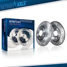Rear Drilled Disc Brake Rotors For Subaru Forester Impreza Legacy Outback Brz