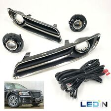 Clear Lens Driving Fog Lights Kit For 2011-2014 Chrysler 300 Wbezel Bulbs Wires