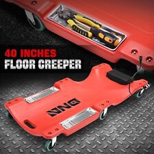 40 Red Rolling Low Profile Shop Garage Mechanic Repair Creeper W 6 Casters