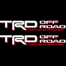 Toyota Trd Off Road 4x4 Tacoma Tundra Redwhite Sticker Decal 05