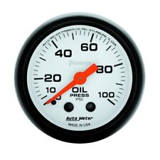 Auto Meter Oil Pressure Press Gauge 5721 Phantom 0-100 Psi 2-116 Mechanical