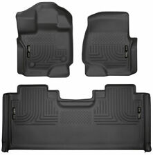 Fits 15-24 Ford F150 F-150 Super Cab Husky Liners Weatherbeater Floor Mats 94051