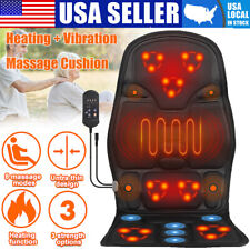 Full Body Massager Cushion 8 Modes Heat Back Seat Chair Car Pad Mat Home Office