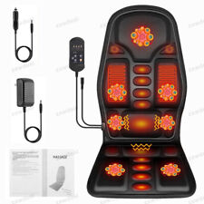 8 Modes Massage Seat Cushion With Heated Back Neck Massager Chair For Home Car