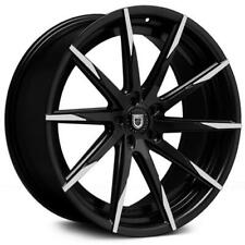 22 Lexani Wheels Css-15 Stagger Black Mbt Rims Fit Bmw M6 750 650 S550 Camaro