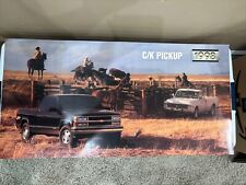 1998 Chevy Truck Dealership Poster 34x17 With 1971 Chevy Truck Or 1972 Truck