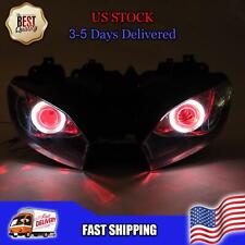 Nt Front Headlight Halo Red Angel Eye Fit For Yamaha 1998-2002 Yzf R6 P014