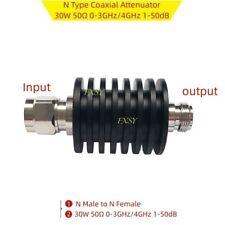 N Type Coaxial Attenuator 30w 50 0-3ghz4ghz 1235610152025304050db