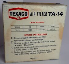 Texaco Ta-14 Air Filter Vintage New Nos