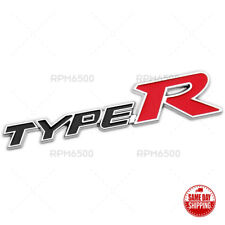For Honda Type R Racing Sport Black Rear Tailgate Emblem Badge Logo Metal