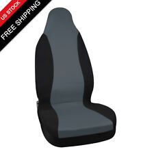 New Gray Black Front High Back Bucket Seat Cover For Car Truck Suv