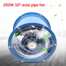 10 Axial Fan Cylinder Pipe Spray Booth Paint Fumes Exhaust Fan 2000m H 250w