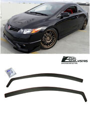 For 06-11 Honda Civic Coupe Jdm In-channel Side Window Visors Rain Guards