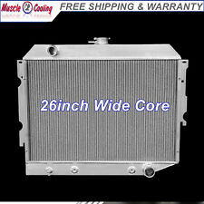 3 Row Aluminum Radiator Fit 1968-1974 Dodge Charger Plymouth Mopar V8 26 W Core
