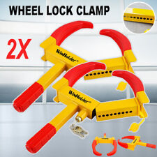 2pcs Car Tire Wheel Lock Clamp Boot Anti Theft For Motorcycles Trailer Truck Suv
