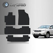 Toughpro Floor Mats 3rd Row Black For Toyota Highlander All Weather 2008-2013