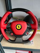 Steering Wheel Red Leather Carbon Fiber Led Oem Ferrari Original