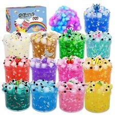 13 Pack Jelly Cube Crunchy Slime Crystal Slime Kit Super Soft And Non-sticky ...