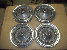 75 76 77 78 Dodge Charger Diplomat Plymouth Hubcap Wheel Cover 15 Wire Set 363