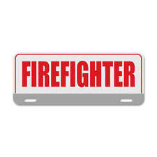 3m Scotchlite Reflective Firefighter License Plate Topper