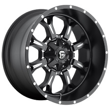 1 18 Inch Black Wheels Rims Fuel D517 Krank 18x9 Chevy Gmc Dodge 2500 3500 8 Lug