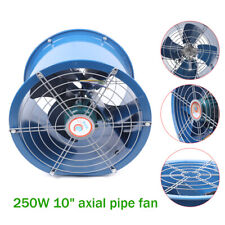 10 Axial Fan Cylinder Pipe Spray Booth Paint Fumes Exhaust Fan 2000m H 250w