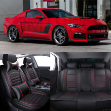 For Ford Mustang Gt Focus 5-seats Car Seat Covers Leather Front Rear Cushion
