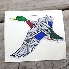 Ducks Unlimited Waterfowl Flocked Velvet 4.5 Bubble Sticker On Card