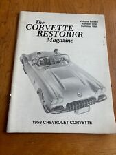 Ncrs Summer 1988 Magazine 1958 Corvette