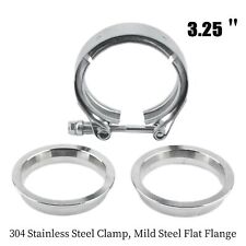 3.25inch V Band Clamp W Flange Male Female T304 Stainless Exhaust Muffler Clamp