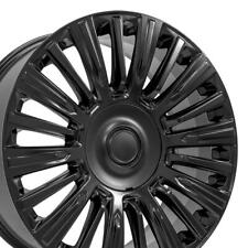 22x9 Satin Black 4876 Wheels Set 4 Fits Cadillac Escalade Gmc Yukon Sierra