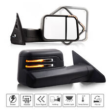 2pcs Power Heated Tow Mirrors W Led Signal For 09-18 Dodge Ram 1500 2500 3500