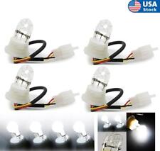 4pcs White Hid Hide-a-way Flash Strobe Spare Replacement Bulbs Tube Light Dc12v