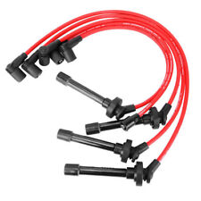 For 1992-2000 Honda Civic Ex Dx Lx Spark Plug Wires Set Red