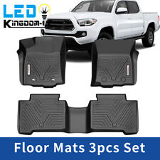 All Weather Floor Mats For 2016-2017 Toyota Tacoma Double Cab 3d Tpe Car Liners