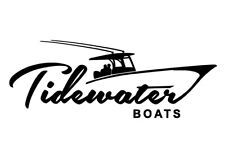 Tidewater Boats Fishing Outdoor Sports Decal You Pick Color