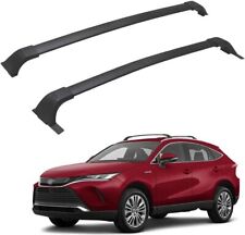 For 2021-2024 Toyota Venza Black Roof Rail Rack Cross Bars Luggage Carrier