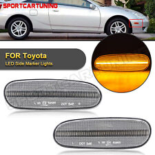 For 00-05 Toyota Celica Mr2 Spyder Amber Led Side Marker Lights Turn Signal Lamp